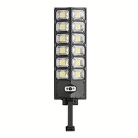 Luz LED Solar de 7700LM para Exteriores, Lámpara de Calle Impermeable con Control Remoto de 3 Modos, 720, 1 Unidad