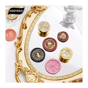 Juego de sellos en relieve irregulares/Cuentas de cera selladas hechas a mano DIY/material de latón/Decoración de sobres de Invitación/fabricante al por mayor - Product Image 1