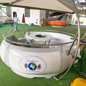 Barco de barbacoa, modelos de plástico, Motor, batería eléctrica, parrilla, mesa redonda de acero, logotipo personalizado, suelo EVA, tanque de hielo, almacenamiento 250 - Product Image 5