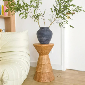 Mesa de Centro de Madera Estilo Nórdico Retro Francés con Estante de Almacenamiento para Sala de Estar, Muebles para el Hogar, Bed & Breakfast, Restaurante - Product Image 4