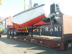 30cbm Acero 4 Eje Cemento a granel Semi Remolque 45T Carga útil para el mercado de Jordania - Product Image 5