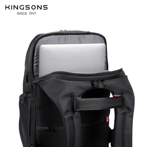 Kingsons Laptop <b>Backpack</b> <b>Black</b> Large Capacity Business Travel With Computer Compartment Men's <b>Backpack</b> - Product Image 3