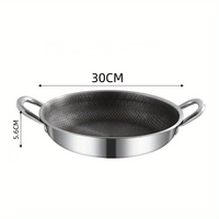 Poêle à induction écologique de luxe en acier inoxydable motif nid d'abeille en céramique planche à découper de cuisine antidérapante en métal pour la cuisine à domicile