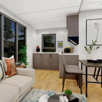 Casa Contenedor Moderna Expandible de 3 Dormitorios, Lista para Usar, 40x40, Edificio para Oficinas, Centro Comercial, Escuela, Hotel, Instalación Rápida, ISO9001