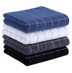 Serviettes de cuisine ultra-douces, absorbantes, sans peluches, à carreaux foncés - Product Image 4