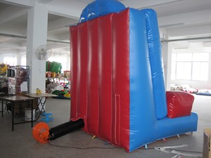 Mur gonflable en PVC avec velcro pour systèmes auto-agrippants, idéal pour les sports de saut en hauteur en arène extérieure - Product Image 2