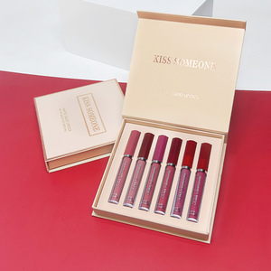 Nouveau Set de 6 Gloss à Lèvres Mat Hydratant Repulpant, <span class=keywords><strong>Maquillage</strong></span> Imperméable, Teinte Sexy pour les Lèvres - Product Image 6