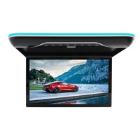 Moniteur de voiture TFT Eidada 17,3 pouces avec haut-parleur stéréo intégré, sortie audio USB, écran large HD, lecteur multimédia LCD