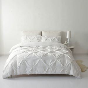3 pezzi all'ingrosso biancheria da letto per la casa, senza <span class=keywords><strong>lenzuola</strong></span>, morbido poliestere grigio tirante fiore europeo regina re copripiumino con federa Set - Product Image 2