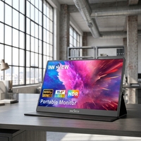 Monitor de Pantalla Completa HD de 15.6 Pulgadas para Computadora Portátil, Juegos y Productividad en Movimiento