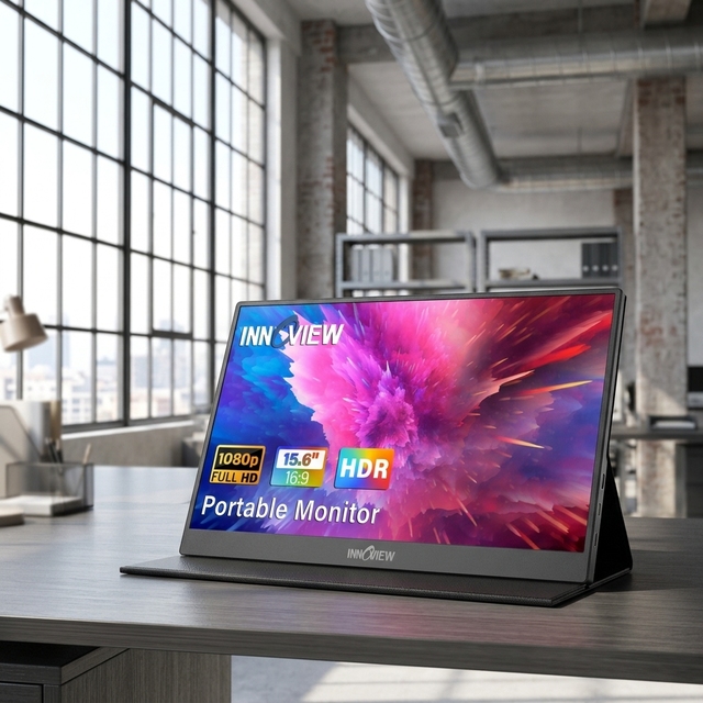 15.6" Full HD Screen Monitor for Laptop, Gaming, and On-the-Go Productivity