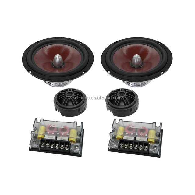 Sound Quality Car Stereo Speaker 2-way Components 6.5 Inch Woofer RMS 50W Midrange Bass Tweeter Fullrange 2 Way Car Speaker