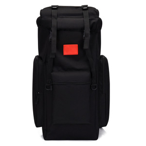 กระเป๋าเป้สะพายหลังกันน้ำกลางแจ้ง 80L ความจุขนาดใหญ่เดินป่าตั้งแคมป์กระเป๋าเดินทางสายรัดปรับได้สีทึบไม่จำกัดเพศ - Product Image 1