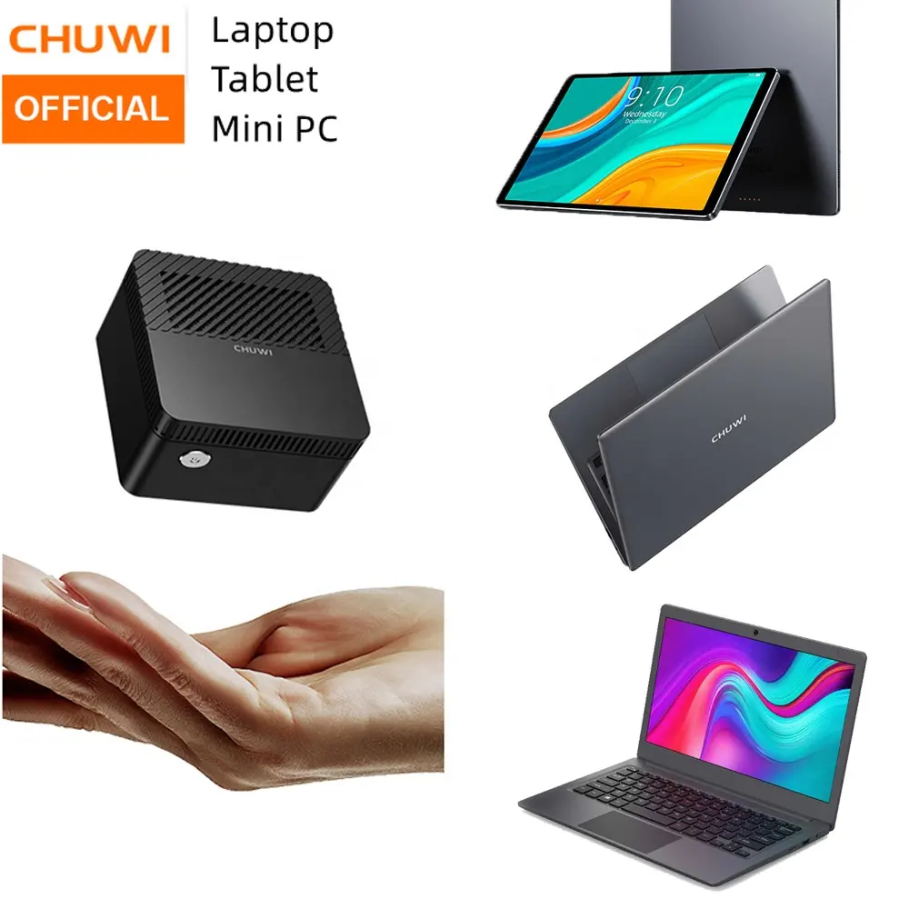 CHUWI חדש לגמרי & משמש 910g intel מעבד WIFI SSD זול בתפזורת מחברת Netbook מחשבים ותוכנה מיני מחשב לוח מחשב נייד