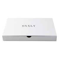Boîte à t-shirt de luxe blanc, emballage personnalisé avec glissière en papier, coffret d'emballage pour vêtements, vente en gros, pièces