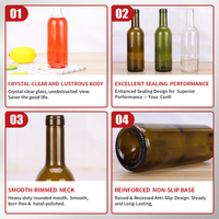 Bouteilles de whisky et de vodka en verre cristal OLATEC, design artistique moderne, verre taillé classique, contenants à spiritueux