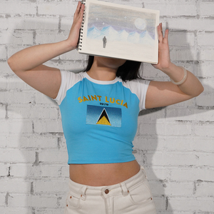 Conjunto <span class=keywords><strong>de</strong></span> 2 piezas <span class=keywords><strong>de</strong></span> verano para <span class=keywords><strong>mujer</strong></span>, Camiseta básica <span class=keywords><strong>de</strong></span> algodón para bebé, ajustados Tops cortos, camisetas raglán <span class=keywords><strong>de</strong></span> manga corta y pantalones cortos, conjuntos <span class=keywords><strong>de</strong></span> pantalones para <span class=keywords><strong>mujer</strong></span> - Product Image 4