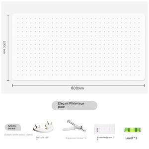 Estante de almacenamiento de tablero de agujero de pared, estante de exhibición de escritorio de entrada colgante sin perforaciones de Metal, gráficos de pared de Fitness, pantalla de pared de partición - Product Image 6