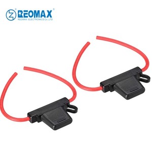 Portafusibles automático Max/Maxi, bloque de caja de fusibles de hoja de coche impermeable en línea con cable 8awg-12awg UL, longitud personalizada - Product Image 3