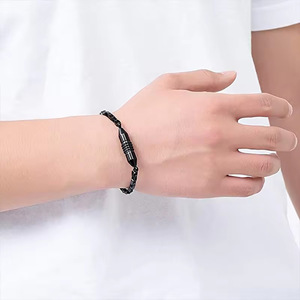 Edelstahl-Feuer bestattungs armband für Asche-zylindrisches Feuer bestattungs armband für menschliche Asche-Gedenk schmuck - Product Image 3