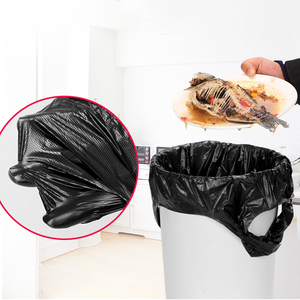 Wholesale Black PE T-Shirt Bag Recycled Materials Supermarket & Exhibition Use Custom Sizes ISO9001 Certified China Manufacturer - Product Image 5