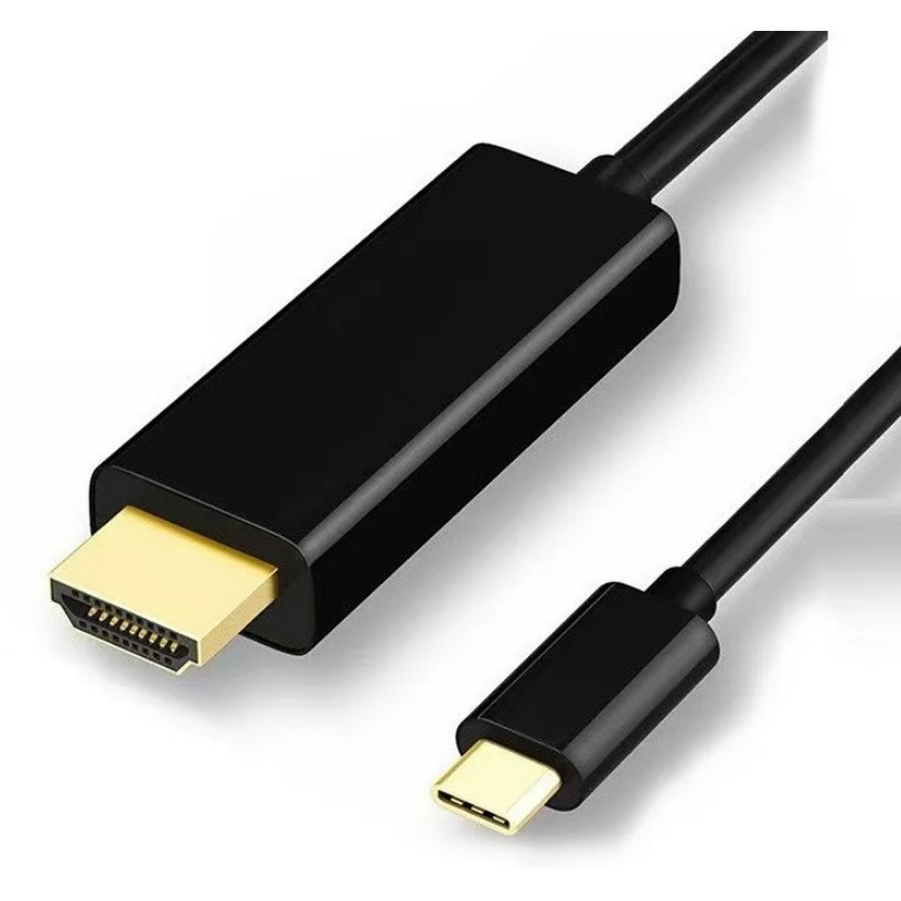 Adaptateur noir Type-C vers HDMI [4K 30Hz] 1,8 mètres