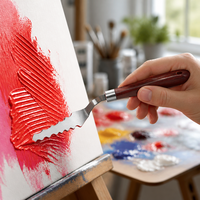 Kit professionnel de couteaux à palette pour peinture à l'huile et acrylique, grattoir métallique pour texture sable de quartz, fournitures d'art
