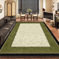 Tapis de salon rectangulaire imprimé style rétro, triple protection, antidérapant et imperméable, pour chevet et table basse