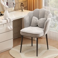 Chaise de toilette Chaise en velours beige Chaises de salle à manger Velours Cadeira Para Penteadeira Stoelen Morden Chaise turquoise
