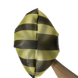 <span class=keywords><strong>Sac</strong></span> fourre-tout en forme de t-shirt imprimé à chaud rayé Hualong en HDPE résistant à l'humidité avec poignée pour les courses, les supermarchés et les affaires - Product Image 2