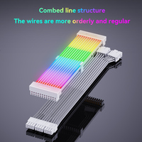 SNOWMAN Argb PC Cable de extensión 30cm de longitud con 2x8 pines GPUCable para computadora Gaming Case PSU Wire y Argb PCIE Cable