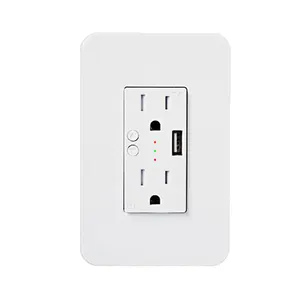 Smart Wi-Fi In-Wall Tamper Resistant USBA Charger Outlet Compatible with Alexa Google Assistant