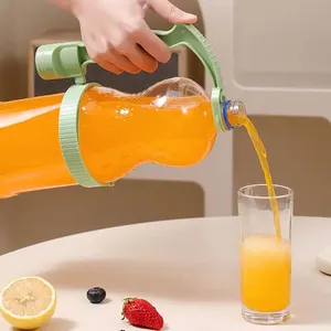 Adjustable <b>Drink</b> Pouring Cup Handle Built-In Bottle Opener Beverage Inverting Handle Holder Oil Pot with Lemon Cover Handle <b>Rack</b> - Product Image 4