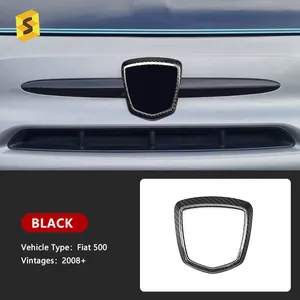 Shashaคาร์บอนด้านหน้าป้ายกล่องคาร์บอนไฟเบอร์อุปกรณ์ตกแต่งภายในสําหรับFiat <span class=keywords><strong>500</strong></span> ABARTH 595 695 ทุกรุ่น - Product Image 1