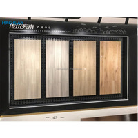 Présentoir mural en pierre de Offre Spéciale quartz, échantillon de plancher en bois de marbre, support de présentoir de carreaux de céramique pour salle d'exposition