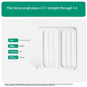 Kaçış Önleyici Düğmeli Kapatmalı Sağlam Yüksek Köpek Bariyeri Hayvan Desenli Plastik Küçük Modern İç Mekan Evcil Hayvan Çiti (Küçük Evcil Hayvanlar İçin) - Product Image 6