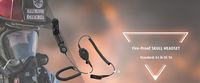Casque de casque à conduction osseuse Power Time Skull avec deux haut-parleurs pour radios bidirectionnelles