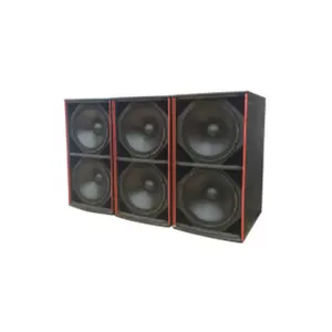 Dual 18 inch sub-bass system T-218S 1200W subwoofer indoor outdoor bass speaker for club
