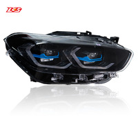 LKS pour Série 1 F20 2015-2018 12V 55W 6000K Ensemble de phares à LED laser style M4 Hexagone DRL Or Bicolore Neuf