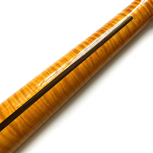 Mástiles de Guitarra de Arce Flameado de una Pieza de 9.5 Pulgadas y 21 Trastes al por Mayor, Mástil de Guitarra ST para Repuesto de Piezas de Guitarra Eléctrica - Product Image 3
