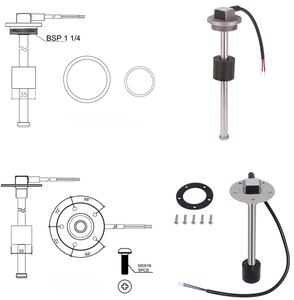 CIPPUS Marine Auto Fuel Oil Water Level Sender 0-190ohm 240-33ohm Signal Capteur de niveau de liquide BSP 1 Instruments de mesure de niveau - Product Image 5