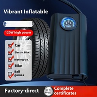 Pompe à air filaire ABS haute puissance 12V 120W avec manomètre de pression 150 PSI pour voiture/moto/vélo/ballon