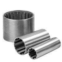 Edelstahl-Keildraht-Zylinder-Schraubpresse-Sieb Rotierendes Trommelfiltersieb zur Dungfiltration
