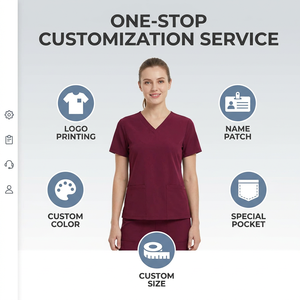 Uniforme médical extensible taille haute doux et respirant pour femmes pour médecins et infirmières Ensembles d'uniformes hospitaliers souples - Product Image 6