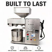 Presse à huile miniature MJ LYF T15 3000W en acier inoxydable, machine d'extraction à froid et à chaud pour usage domestique et petites entreprises