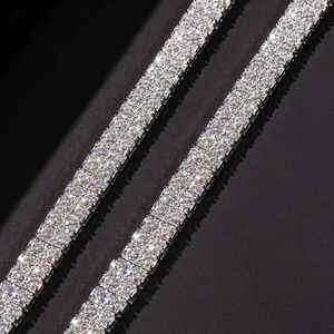 Glamoroso Collar de Tenis de Moissanita en Plata 925 con Corte Brillante Redondo, Elegante Joyería para Bodas y Fiestas, Regalo para Eventos con Estilo - Product Image 2