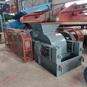 Doppelwalzenbrecher Federbetriebener Mobiler Erzbrecher mit Wechselstrommotor für Sandherstellung Doppelte Legierungs-Glatte Walzen - Product Image 2