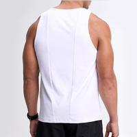 Débardeur de compression pour homme Ingor avec logo personnalisé, coupe ajustée, col rond, pour entraînement, gym, musculation, vêtements de sport, débardeur pour homme