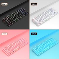 JERTECH JK510 Clavier d'ordinateur ergonomique pour ordinateur portable Clavier RVB personnalisé Mini claviers mécaniques de jeu