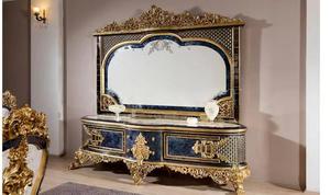 Armario de vino de 4 puertas estilo real, aparador de madera antiguo de lujo, puerta de vidrio, <span class=keywords><strong>muebles</strong></span> para el hogar - Product Image 5